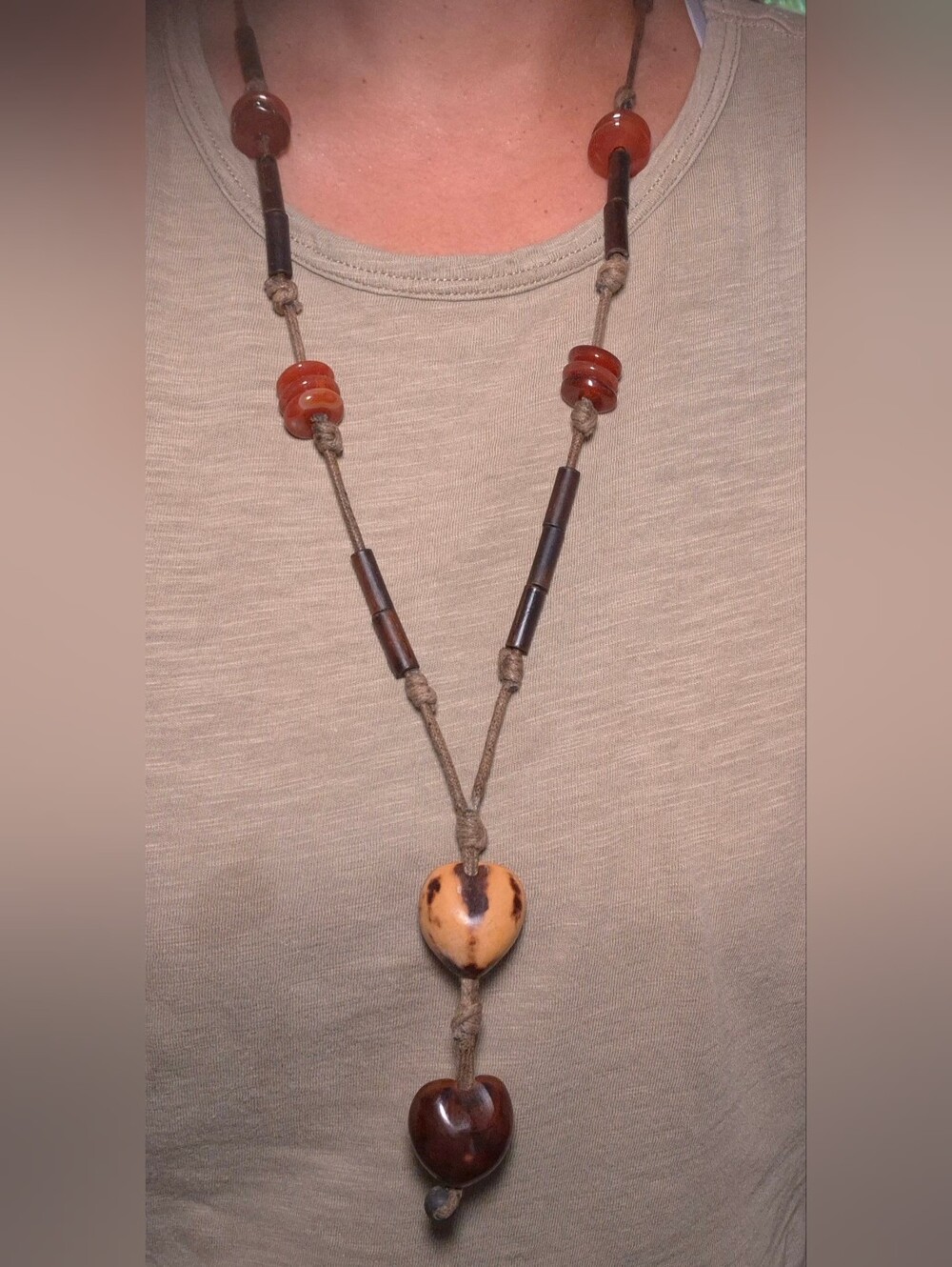Vintage Handcrafted Boho Pendant Necklace